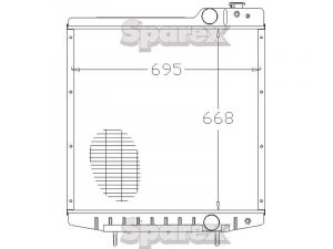 Radiator Tractor Case IH 7130