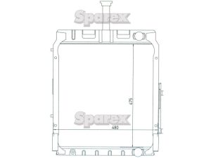Radiator Tractor Case ih 485