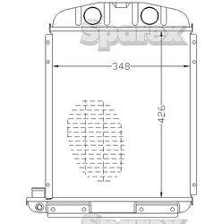 Radiator Tractor Ford New Holland Super Dexta Radiator Tractor Ford New Holland Super Dexta