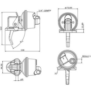 Pompa Alimentare Motorina Case IH 5250