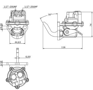 Pompa Alimentare Tractor Massey Ferguson tef20
