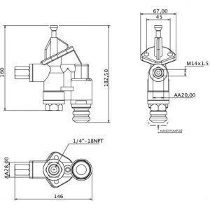 Pompa Alimentare motorina Case International MX150