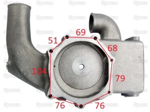 Pompa Apa Massey Ferguson 2620