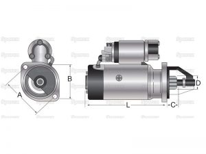 Electromotor tractor