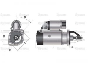 Electromotor tractor