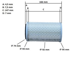 Filtru aer Mitsubishi MT1601