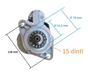 Electromotor Mitsubishi K3A, K3B, K3C, K3D, K3E, K3F