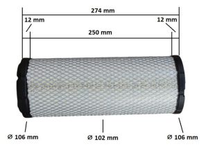Filtru aer Yanmar F180 Filtru aer Yanmar F180