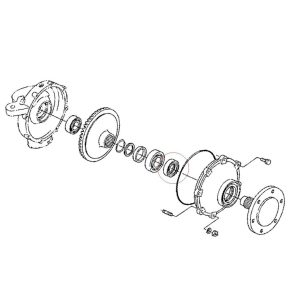 Semering roata fata Kubota L3250