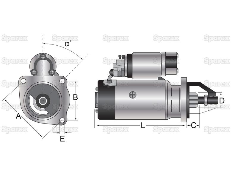 Electromotor Case IH
