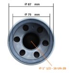 Filtru hidraulic Mitsubishi, Yanmar - cod 25166 - imagine 3