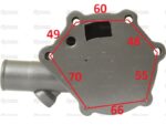 Pompa apa Mitsubishi, Satoh - Sparex 67851 - imagine 4