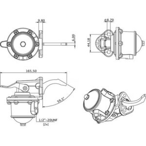 Pompa Alimentare John Deere, Landini, Massey Ferguson, Perkins, Ursus, White Oliver - cod Sparex 40564k 1 Pompa alimentare motorina John Deere 730