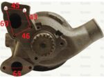 Pompa apa Claas / JCB / Landini / Massey Ferguson / Perkins - Sparex 42316 k - imagine 2