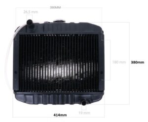 Radiator Iseki Sial TF3, TF5, TF15, TF17, TF19, TF153, TF173, TF193, TF317, TF321, TM15, TM17, TM215, TM217 - cod12984 1 Radiator Iseki Sial TF193