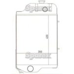Radiator John Deere - Sparex 58808 - imagine 3