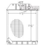 Radiator tractor Massey Ferguson - Sparex 73882 - imagine 3