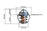 Termostat Yanmar AF, F, FF, FX, KE, YM, YMG - imagine 2